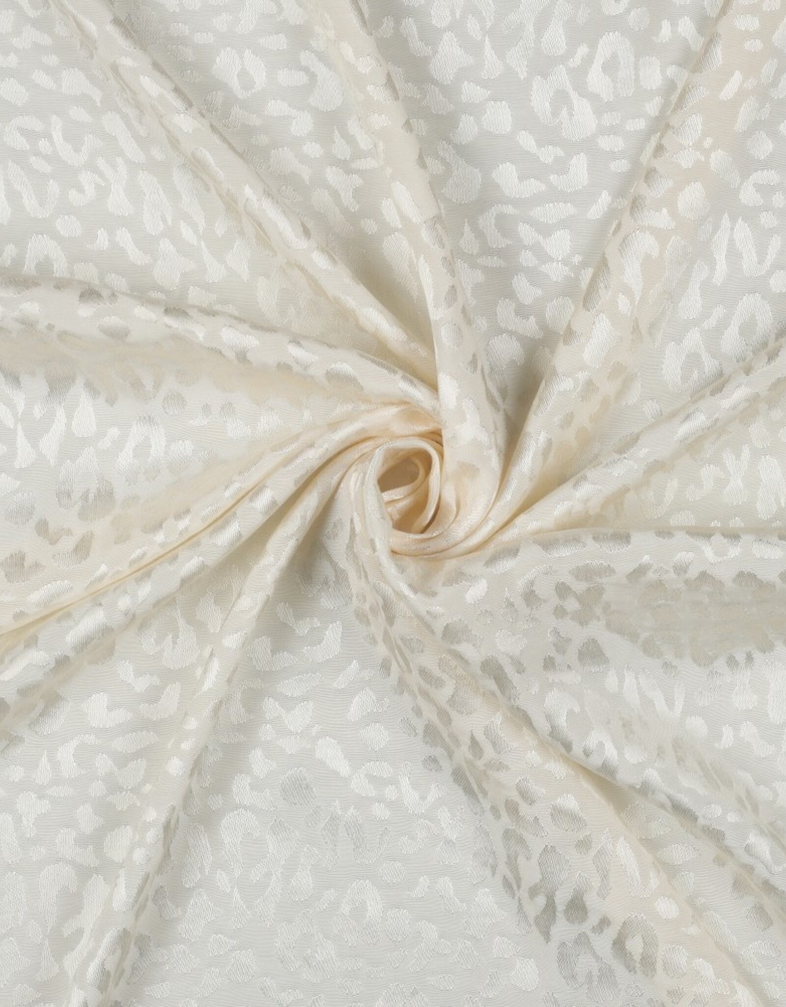 Viscose Jacquard - Spots Wit