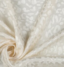 Viscose Jacquard - Spots Wit