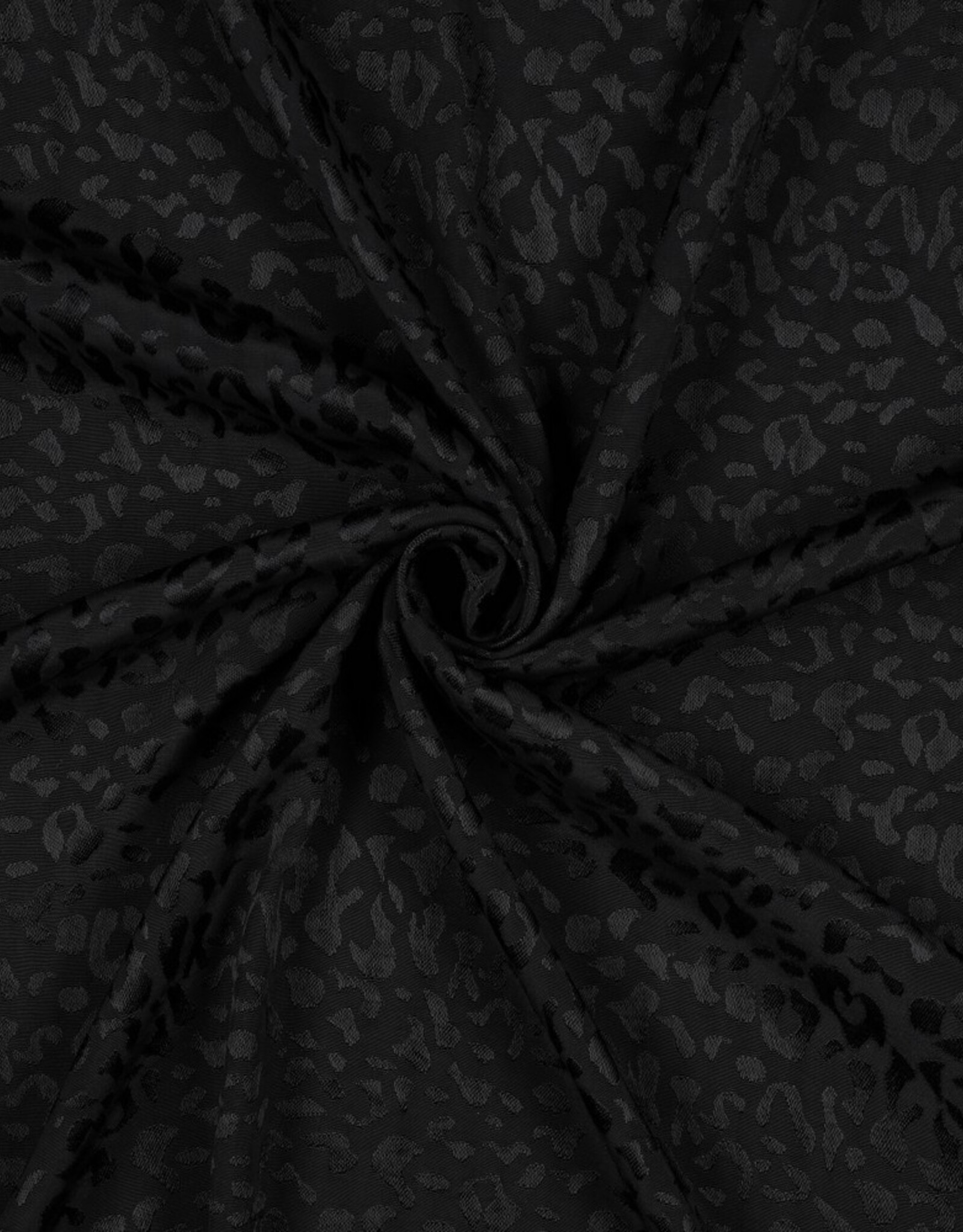 Viscose Jacquard - Spots Zwart