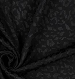Viscose Jacquard - Spots Zwart