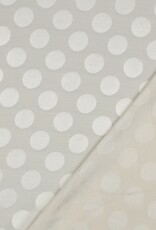 Viscose Jacquard - Polkadot Wit