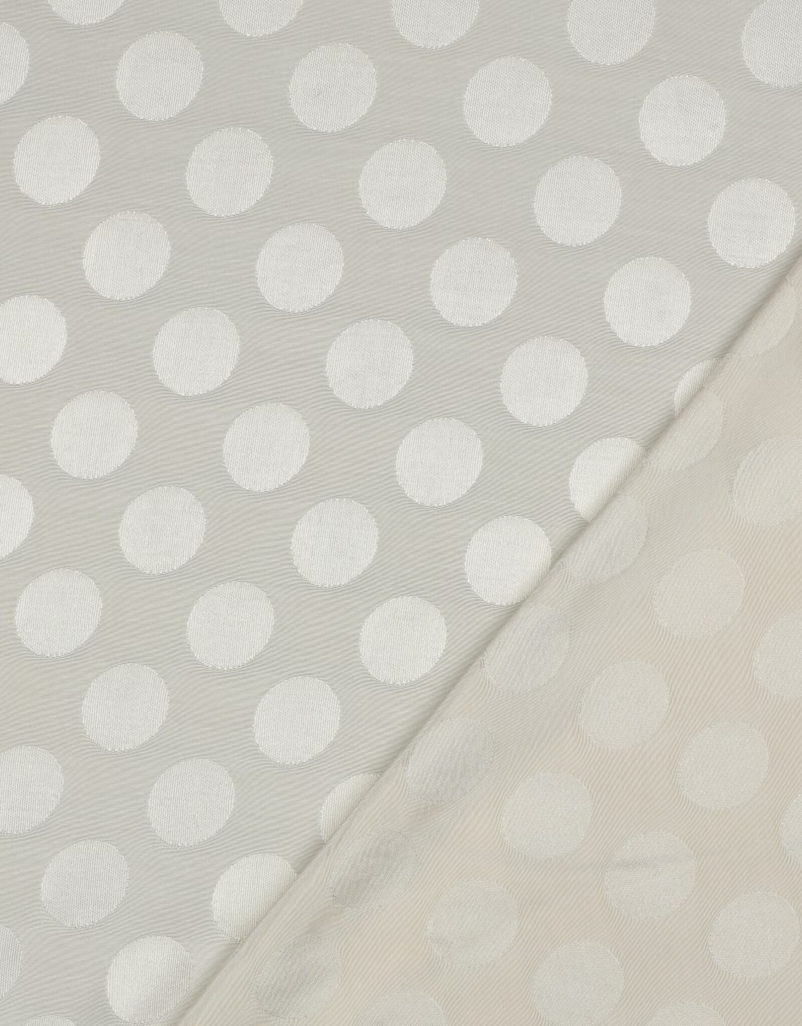 Viscose Jacquard - Polkadot Wit