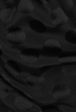 Viscose Jacquard - Polkadot Zwart