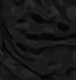 Viscose Jacquard - Polkadot Zwart