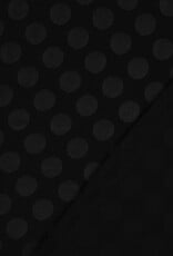 Viscose Jacquard - Polkadot Zwart