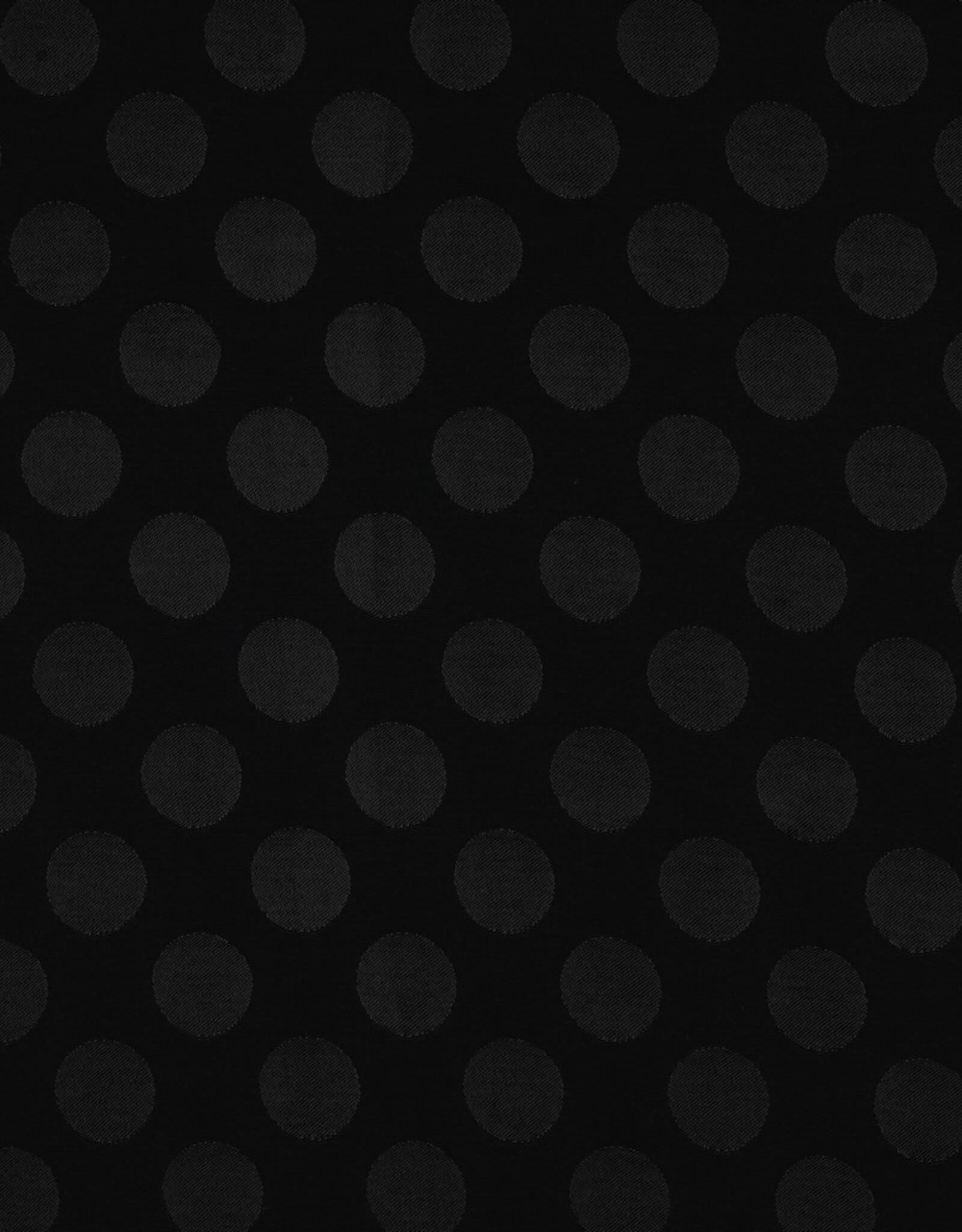 Viscose Jacquard - Polkadot Zwart