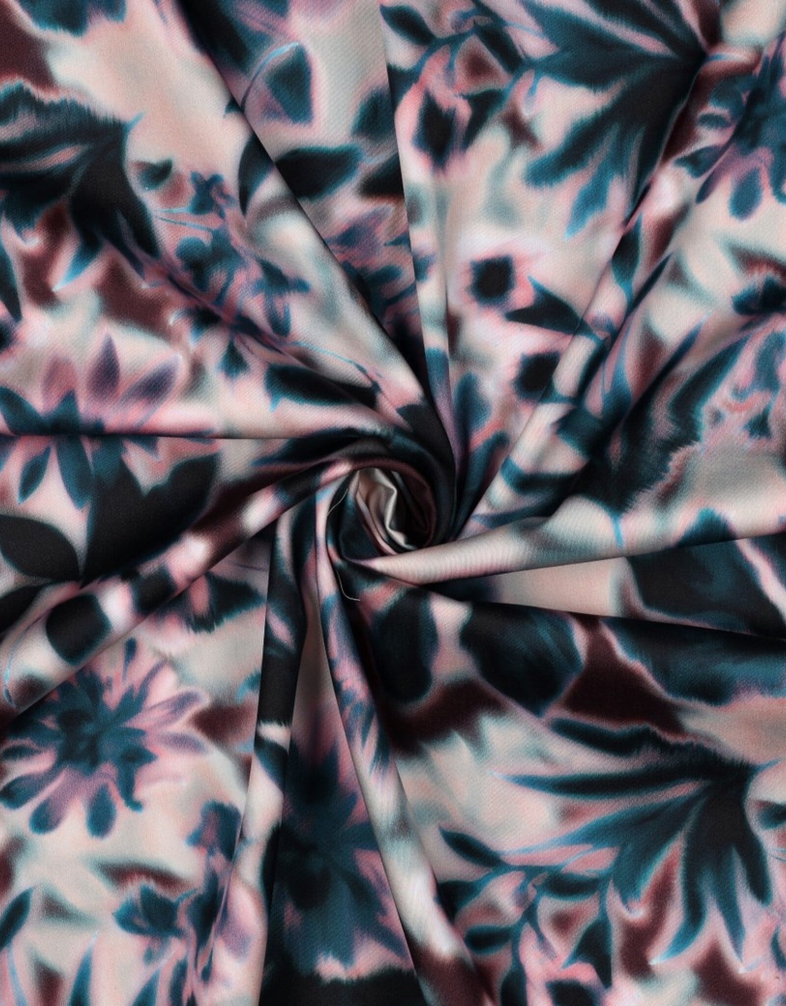 Satijn Katoen - Faded flowers