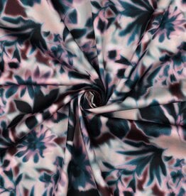Satijn Katoen - Faded flowers