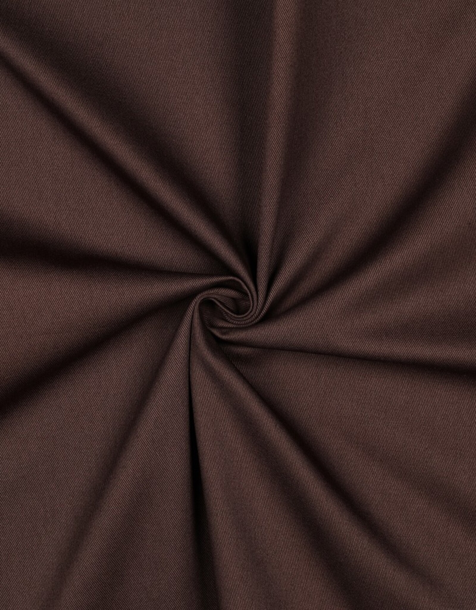 Twill katoen - Chocoladebruin