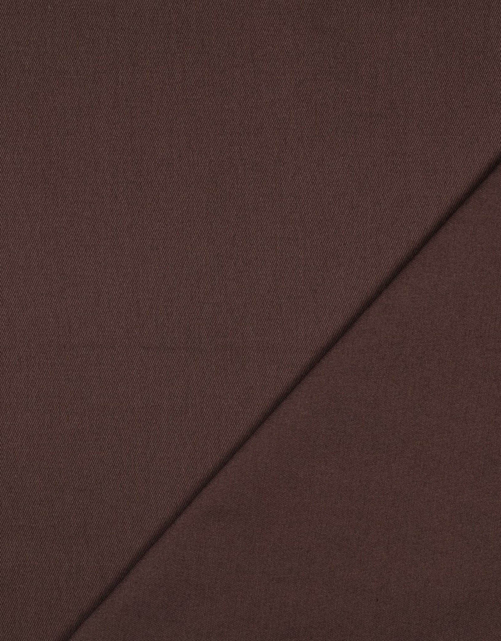 Twill katoen - Chocoladebruin