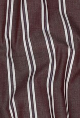 Katoen streep - Aubergine & Blue