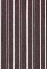 Katoen streep - Aubergine & Blue