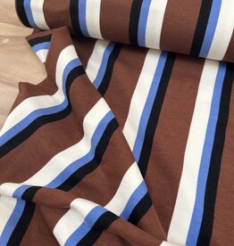 Sweat - Streep -  Bruin Blauw