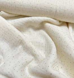 Double Gauze - Little gold dots