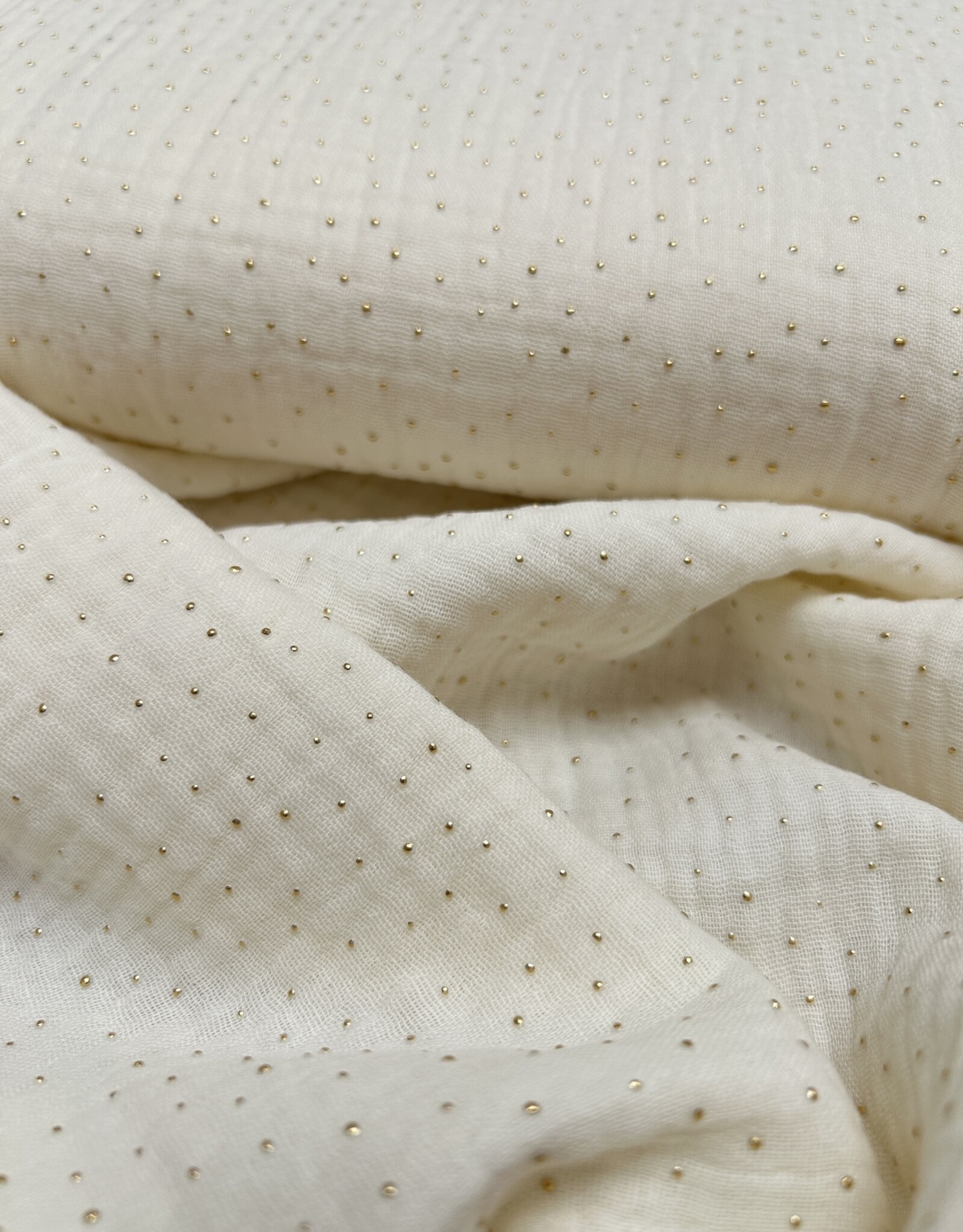 Double Gauze - Little gold dots