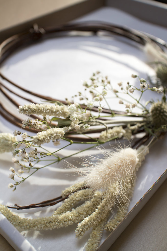 Flower wreath Ø 20 cm with dried flowers