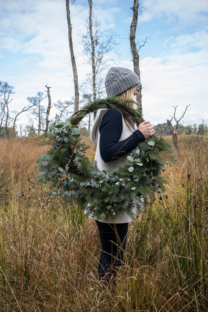 DIY: Making a Christmas wreath at home this year, with a movie.