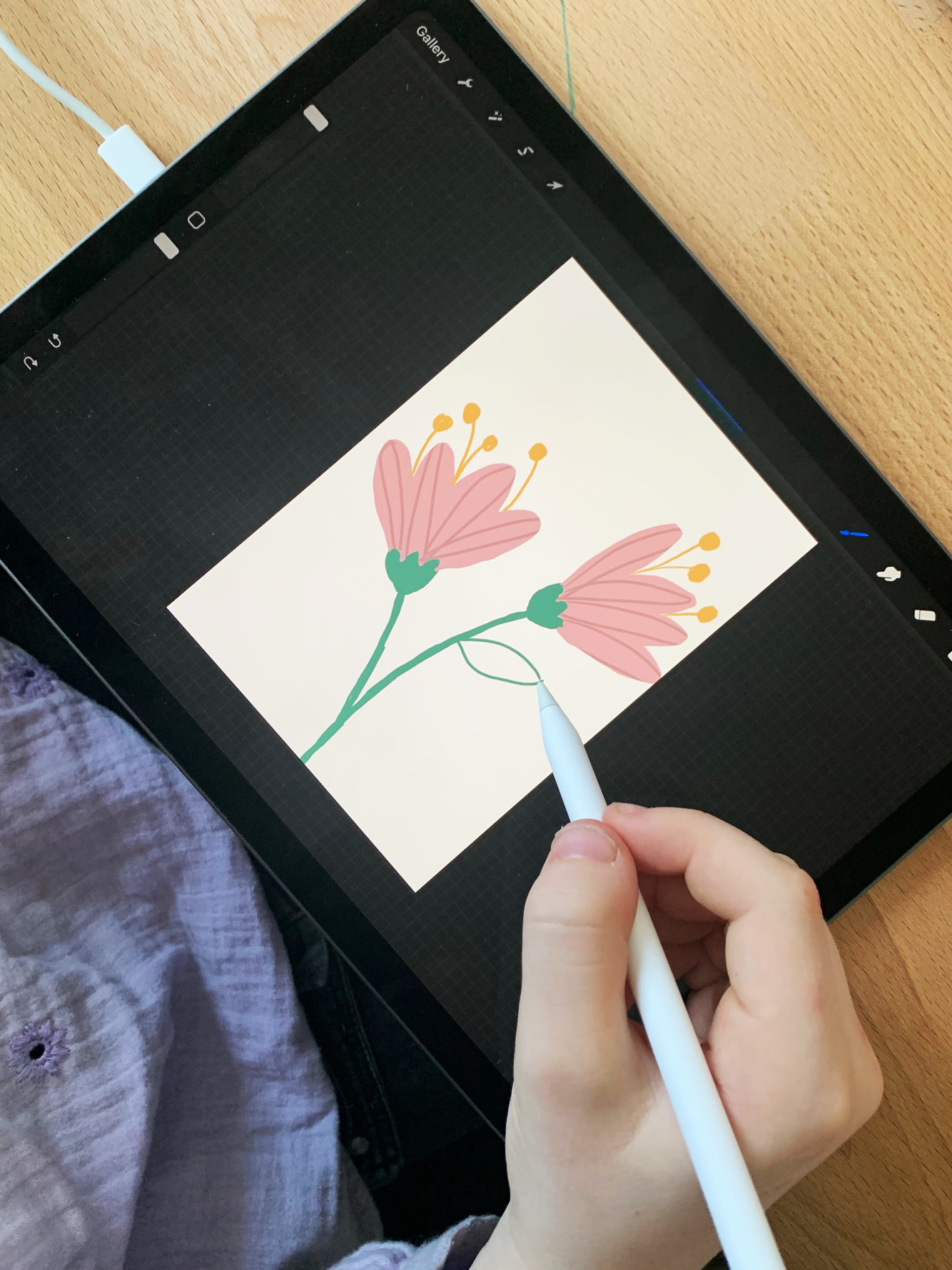 Kids Course Procreate Blomsterkrans