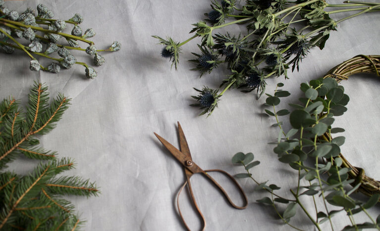 Kerstkrans, DIY pakket voor de kerst 20cm