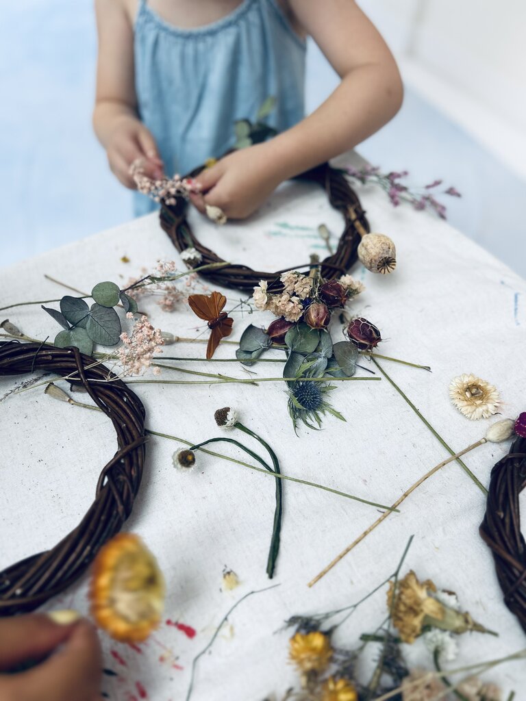 Blomsterkrans Herfst Kransen maken