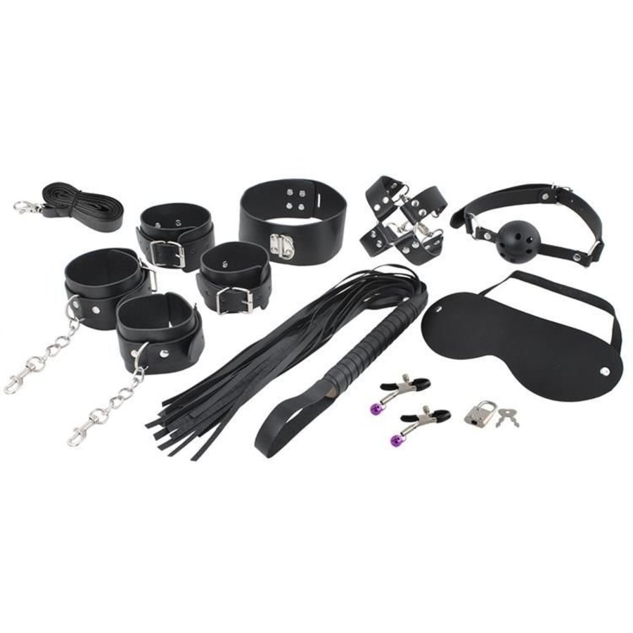 XXL Bondageset, Ultieme Bondage - BDSM set, SM Set - Bondage set, BDSM  Toy set 14 delig