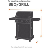 ForDig XL Barbecue Beschermhoes Universeel - 150 x 61 x 122 cm - Barbecue hoes - Afdekhoes BBQ - Grill Cover - Zwart