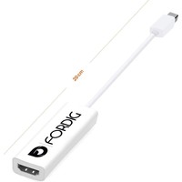 ForDig Thunderbolt Port naar HDMI Kabel Adapter - Geschikt voor Macbook Air, Pro en iMac - Kabeladapter - 20 cm - Wit