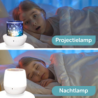 ForDig Sterrenprojector met 5 Patronen en 6 Lichtshows - Kinderlamp met Sterren Hemel Projectie - Sterrenhemel Plafond Projector Lamp voor Babykamer en Kinderkamer - Nachtlamp voor Baby en Kind - Nachtlampje voor Kinderen - Kids Nacht Snoezellamp