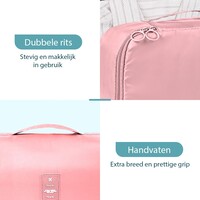 ForDig 8-Delige Packing Cubes (Roze) - Koffer Organizer Set - Bagage Organizers - Compression Cube Tassen - Travel Backpack Kleding Zakken