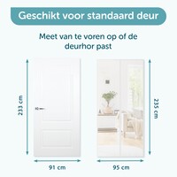 ForDig Luxe Deurhor Magnetisch - Horgordijn - Vliegengordijn - Hordeur - 235 x 95