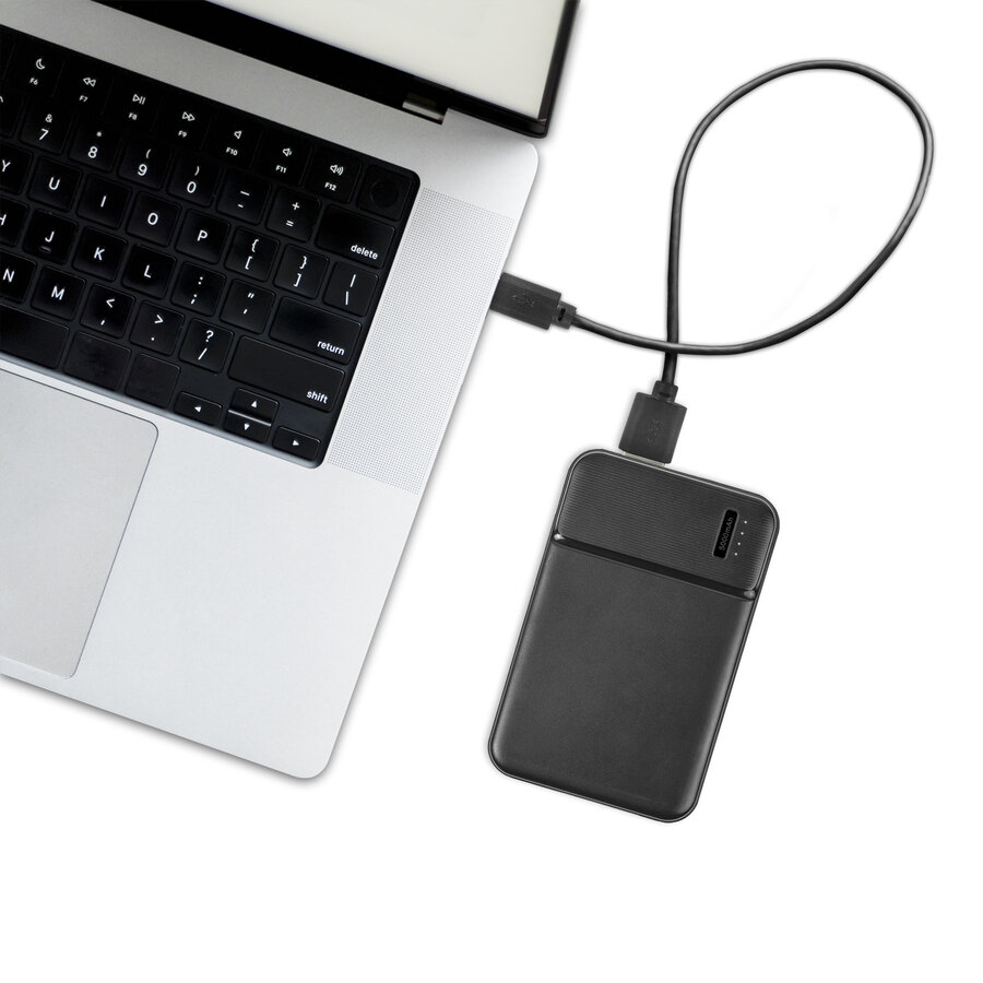 ForDig Oplaadbare Powerbank 5000mAh - Incl. Kabel - 3 Poorten - USB / USB-C / Micro USB - Compact Design Oplader - Geschikt voor o.a. iPhone & Samsung