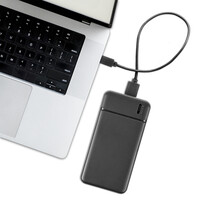 ForDig Oplaadbare Powerbank 10.000mAh - Snel laad functie / Quick charge - Incl. Kabel - 22.5W Snellader - Fast Charge 4 Poorten - 2 USB / USB-C / Micro USB - Compact Design Oplader - Geschikt voor o.a. iPhone & Samsung
