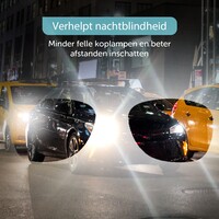 ForDig Nachtbril (Leopard) - Incl. Brillenhoes en Schoonmaakdoek - Overzetbril Auto - Opzetbril Nacht - Geel Overzet Bril Computer - Gele Night Vision Glasses - Autobril Gamebril Computerbril Beeldschermbril tegen Licht - Unisex