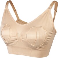 ForDig 2-in-1 Kolf en Voedingsbeha - BH voor Kolven & Voeding - Extra Verstelbaar Baby Voedings Beha - Voedingsbh - Kolfbh - Voedingbeha - Kolfbeha - Bralette  - Beige - Maat M