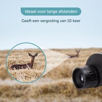 ForDig Verrekijker - Inclusief Draagtas en Nekstrap - 10x25 - BAK4 - Full Multi-coated (FMC) Lenzen - Compact & Waterdicht - Geschikt voor Jagen / Theater / Reizen / Vogels Spotten - Voor Volwassenen & Kinderen