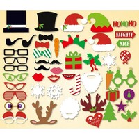 ForDig - Kerst X-mas - Photobooth Prop set - 50 delig