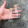 ForDig ForDig Glazen Mini Flesjes Met Kurk - Decoratie flesjes - Inhoud 65 ml - Set van 5 Stuks