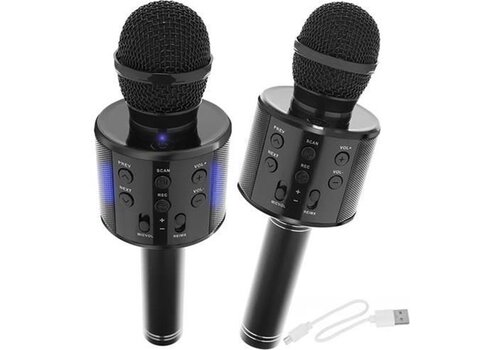ForDig Karaoke Bluetooth microfoon met speaker - Draadloos - Bluetooth 4- Zwart 
