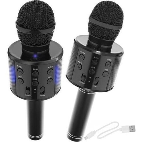 ForDig Karaoke Bluetooth microfoon met speaker - Draadloos - Bluetooth 4- Zwart 