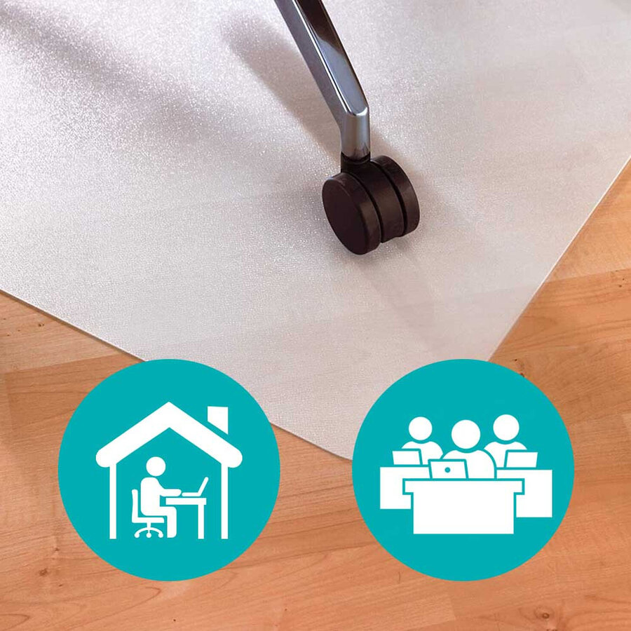 ForDig Plastic Vloerbeschermer - Vloer beschermende mat - Vloermat - Bureaustoel mat - Transparant 100 x 70 cm
