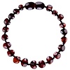 ForDig Wild Sun Barnsteen Armband Volwassene - Amber Enkelbandje Kind - Baltische Barnsteen – 19 cm - Cherry