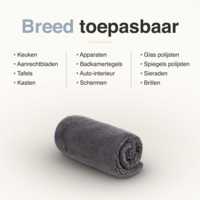 ForDig Microvezeldoeken (1 stuks) – Droogdoek Badkamer - Watermagneet – 40 x 40 cm