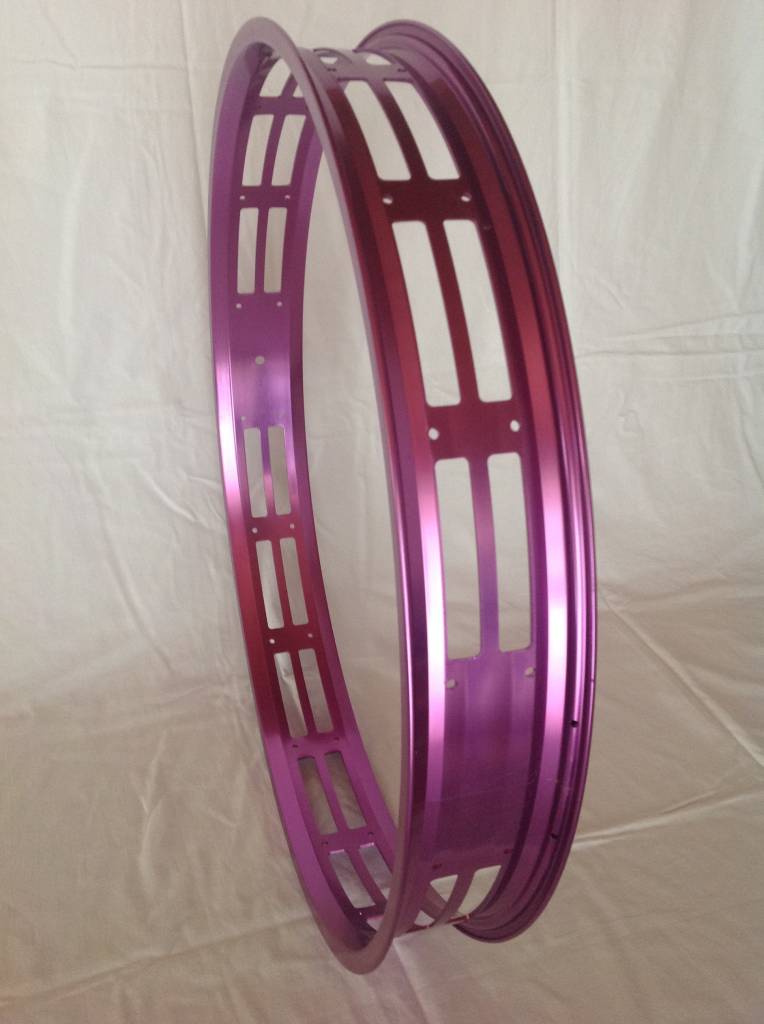 cut-out rim RM80, 26", purple anodized, 32 spoke holes