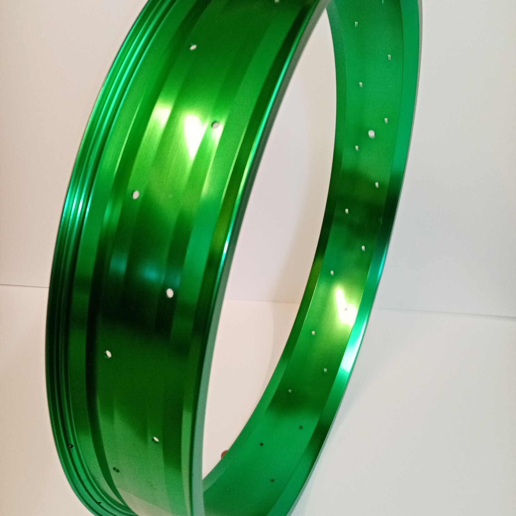 bicycle rim RM100, 26", alloy, green anodized