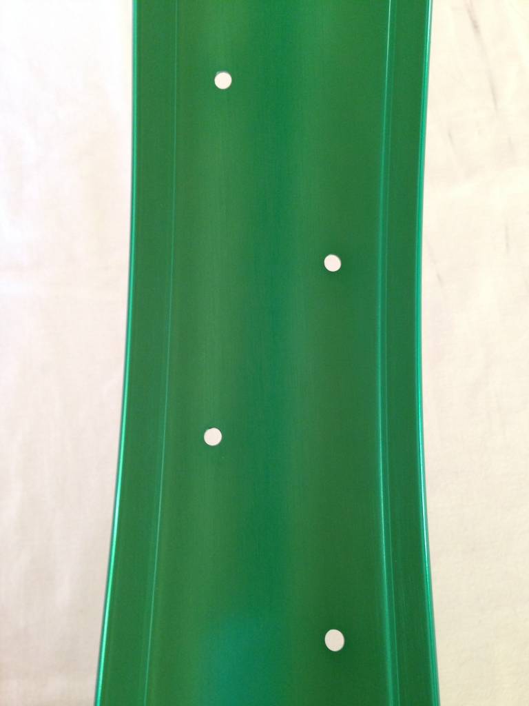 alloy rim DW80, 26", green anodized