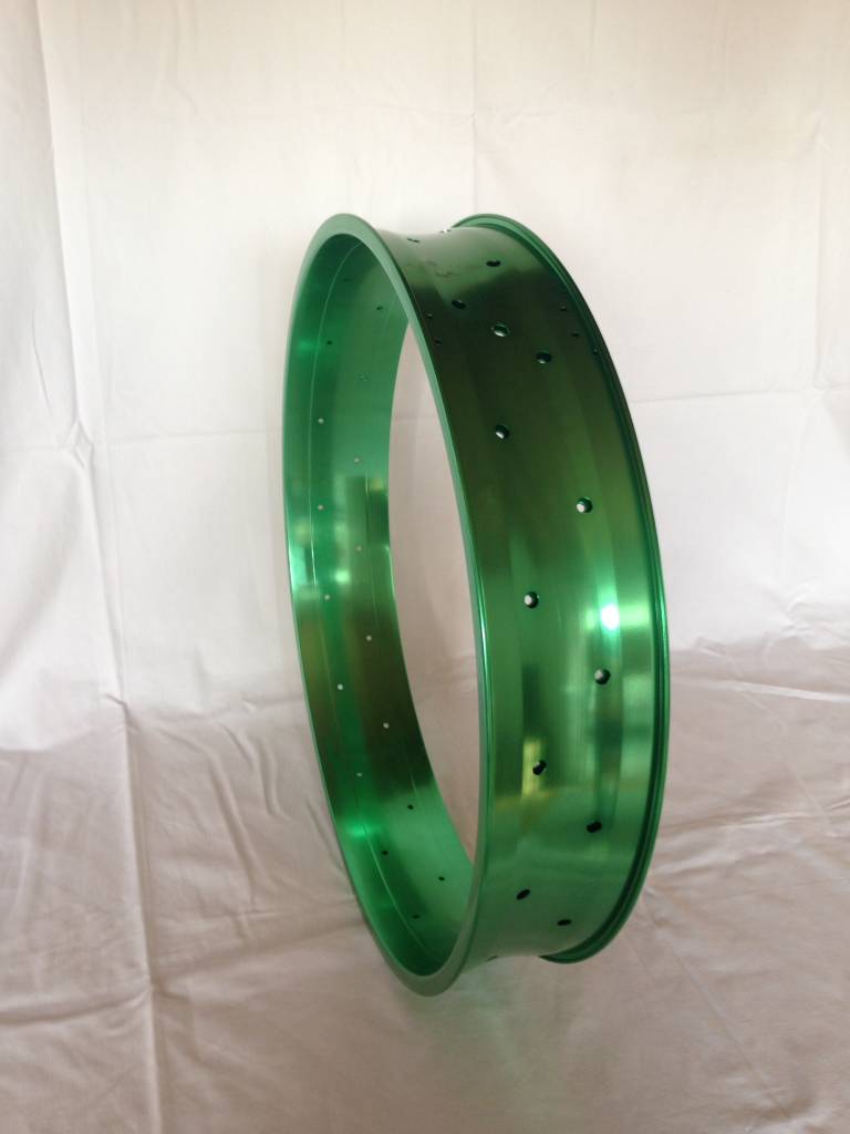 alloy rim DW100, 24", green anodized