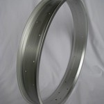 bicycle rim RM80, 26", alloy, silver (matt) anodized