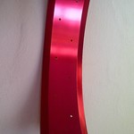 bicycle rim RM100, 26", alloy, red anodized