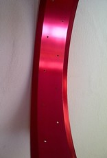 alloy rim RM100, 26", red anodized