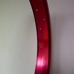 bicycle rim RM65, 26", alloy, red anodized